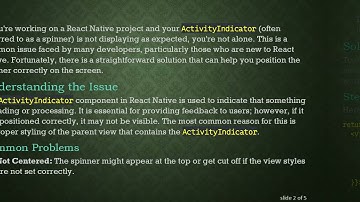 Fixing the React Native Spinner Activity Indicator Not Working Issue