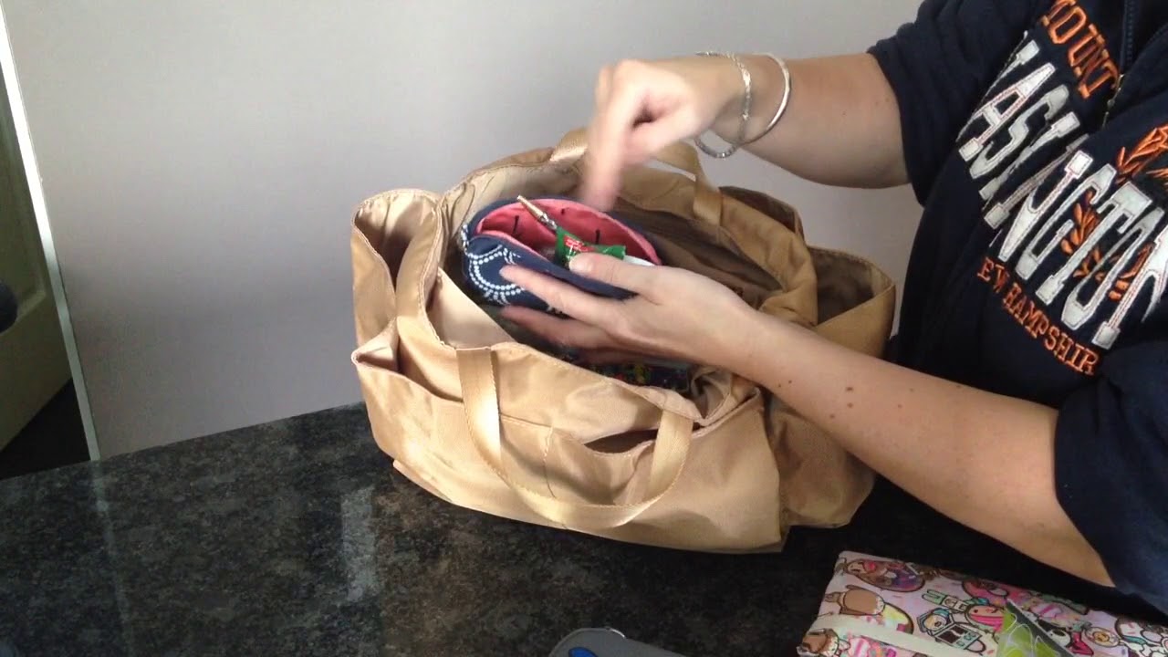 Lily Jade Navy Madeline packed with insert and without....using a fuel cell