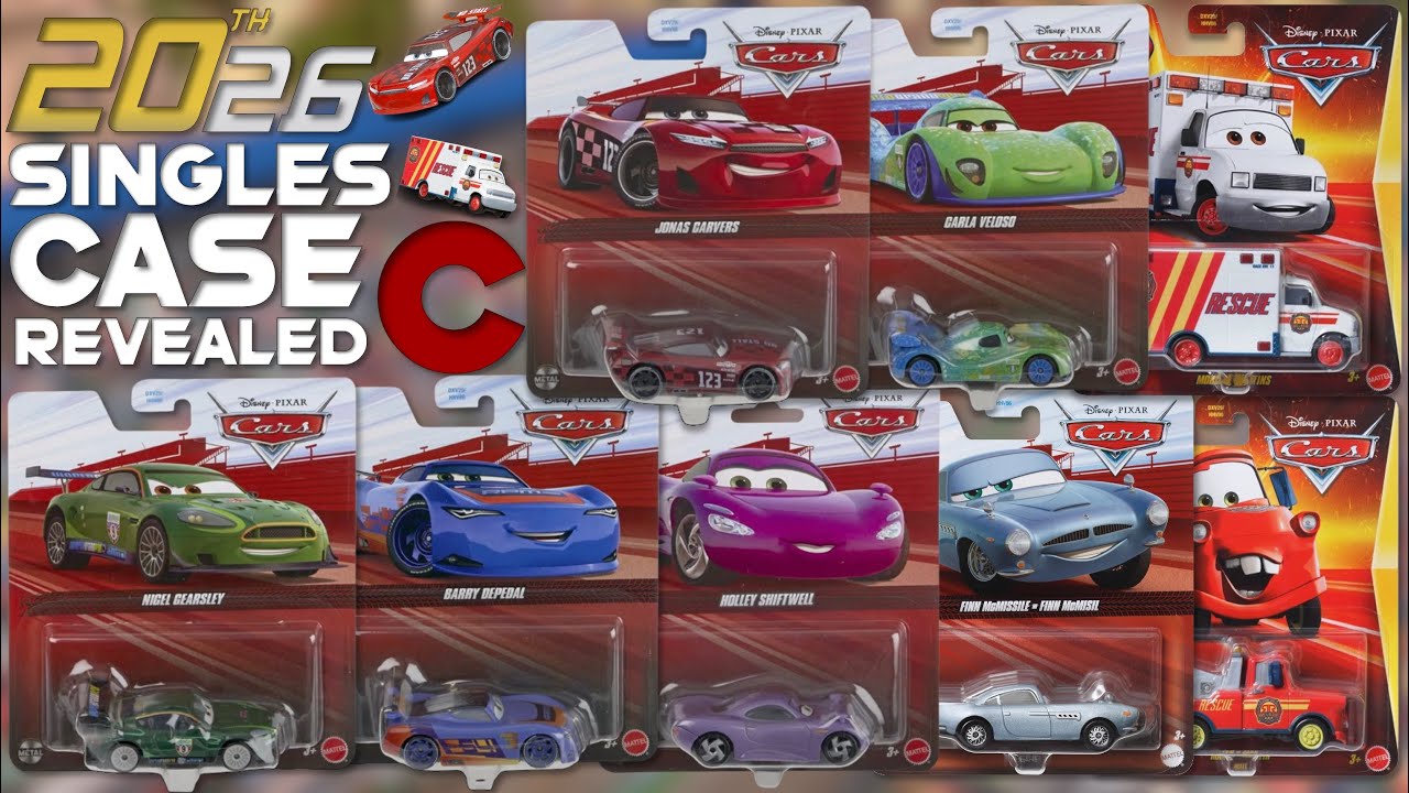 Mattel Disney Cars 2026 Singles Case C COMPLETE Contents - Jonas