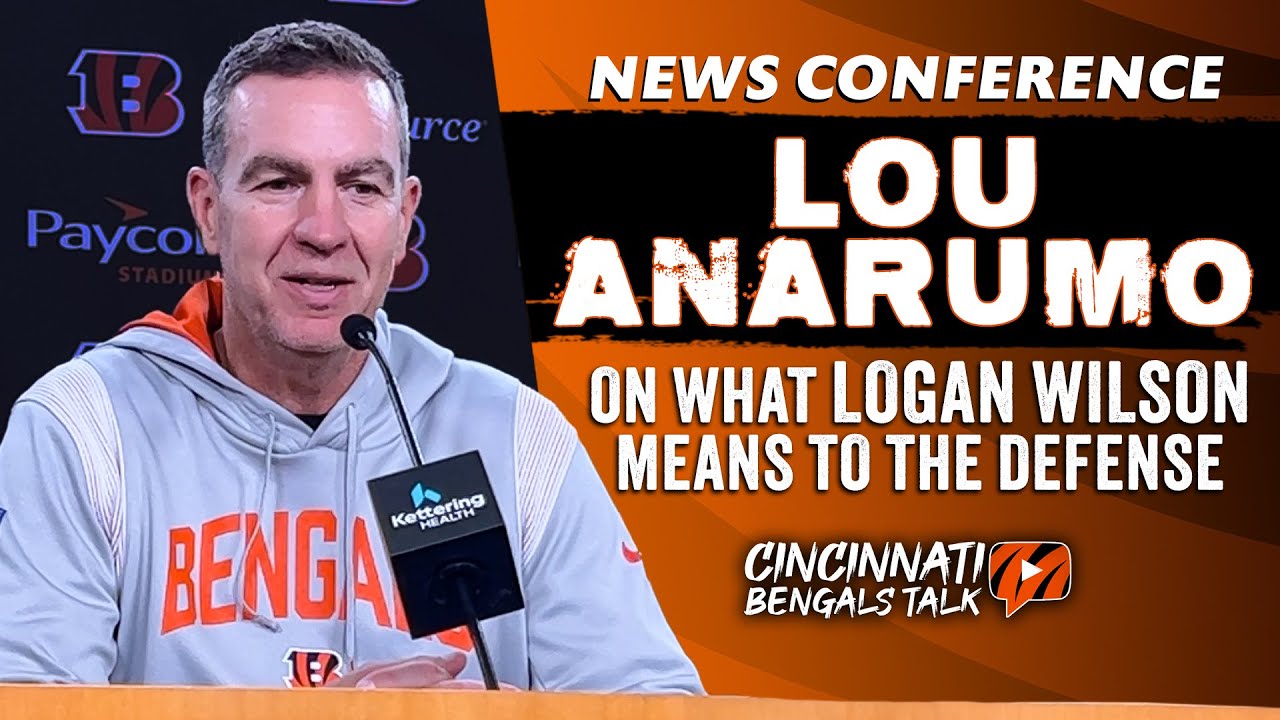 Bengals DC Lou Anarumo on Logan Wilson's Extension, Value to Defense and  MORE 