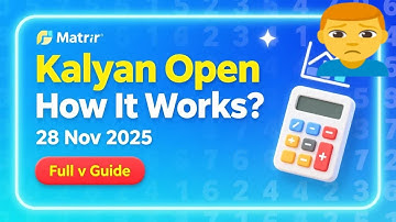 Kalyan Open Kesy Nikalte | 28 November 2025 | Kalyan Matka