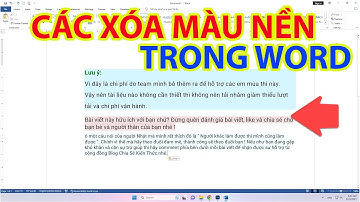 Cách Xóa Màu Nền Trong Word Dễ Dàng