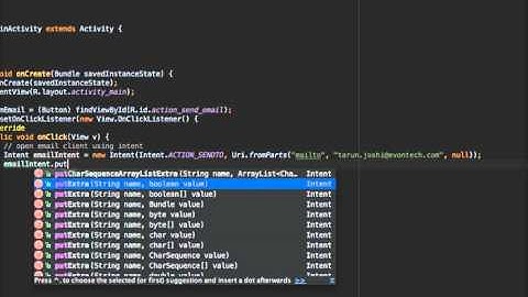 How to Send Email Using Intent in Android