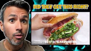 European Reacts to The Best Sandwich In Every State in the US | REACTION