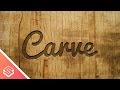 Inkscape Tutorial: Carved Wood Effect