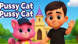 Pussy Cat Pussy Cat | Kids Nursery Rhyme Song | Zidan & Cat Adventure