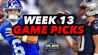 NFL Week 13 Game Picks & Predictions 