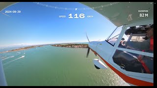 Atterraggio A Venezia Lido Aeroporto Nicelli Con Ultraleggero Savannah S