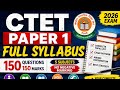 "CTET Paper 1 Complete Syllabus 2026 | Subject Wise Topics” ##CTETSyllabusCTET #CTET2026 #CTETPaper1