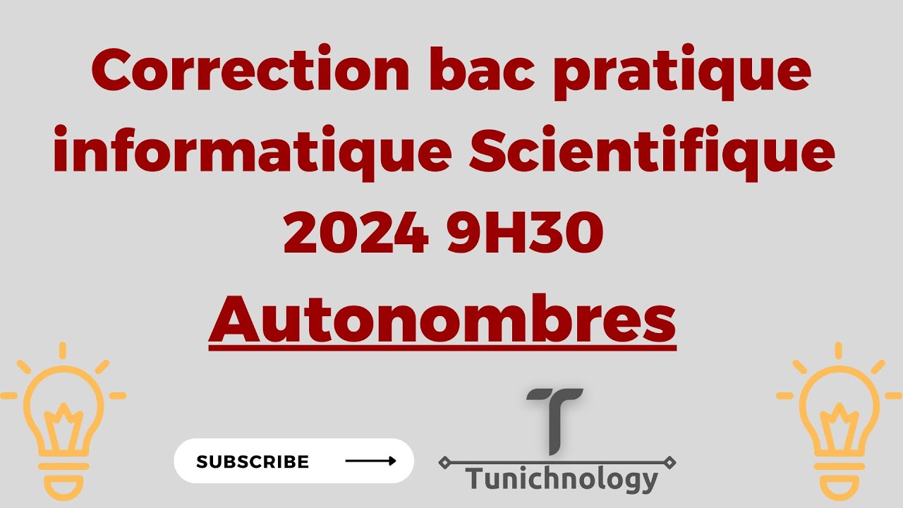 Correction bac pratique informatique 2024 9H30 : Autonombres
