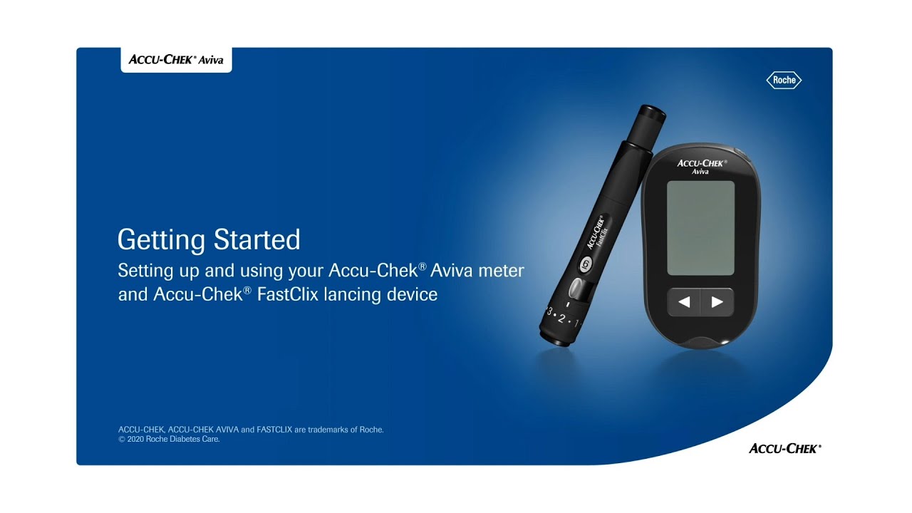 Getting started with the Accu-Chek Aviva meter - YouTube