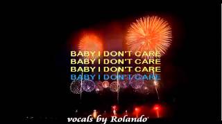 Baby I Don't care -cover