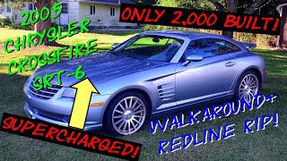 2005 Chrysler Crossfire SRT6 Coupe REVIEW -- SUPERCHARGED 3.2L -- Startup Walkaround + REDLINE RIP!