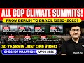All COP Summits  (1995–2025) Explained: Every UN Climate Summit | One Shot Marathon | Mukesh Sir