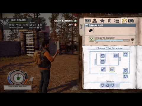 State of Decay - How to construct sleeping area