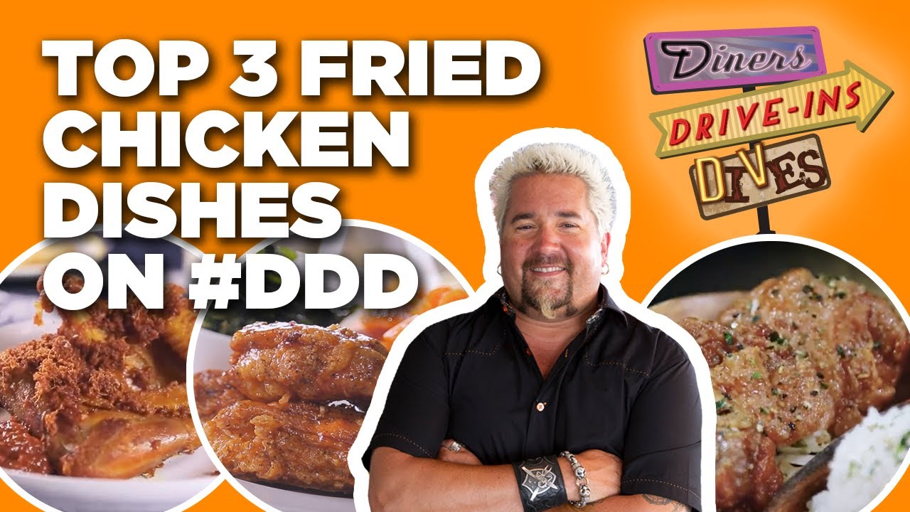 Top 3 Fried Chicken Dishes in Diners, Drive-Ins and Dives History with Guy Fieri | Food Network