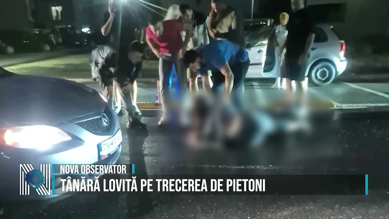 TÂNĂRĂ LOVITĂ PE TRECEREA DE PIETONI TÂNĂRĂ LOVITĂ PE TRECEREA DE PIETONI