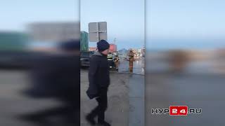 Автомобиль Hyundai загорелся в Новом Уренгое