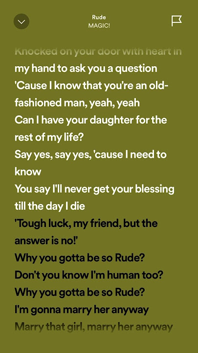 MAGIC! - Rude #hits #trending #spotifylyrics #tiktok #lyrics #viralhits