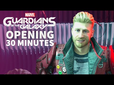 Первые полчаса игры Marvel's Guardians of the Galaxy