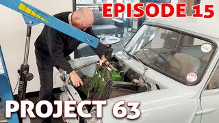 Project 63 part 15  Removing the 850 engine and front subframe
