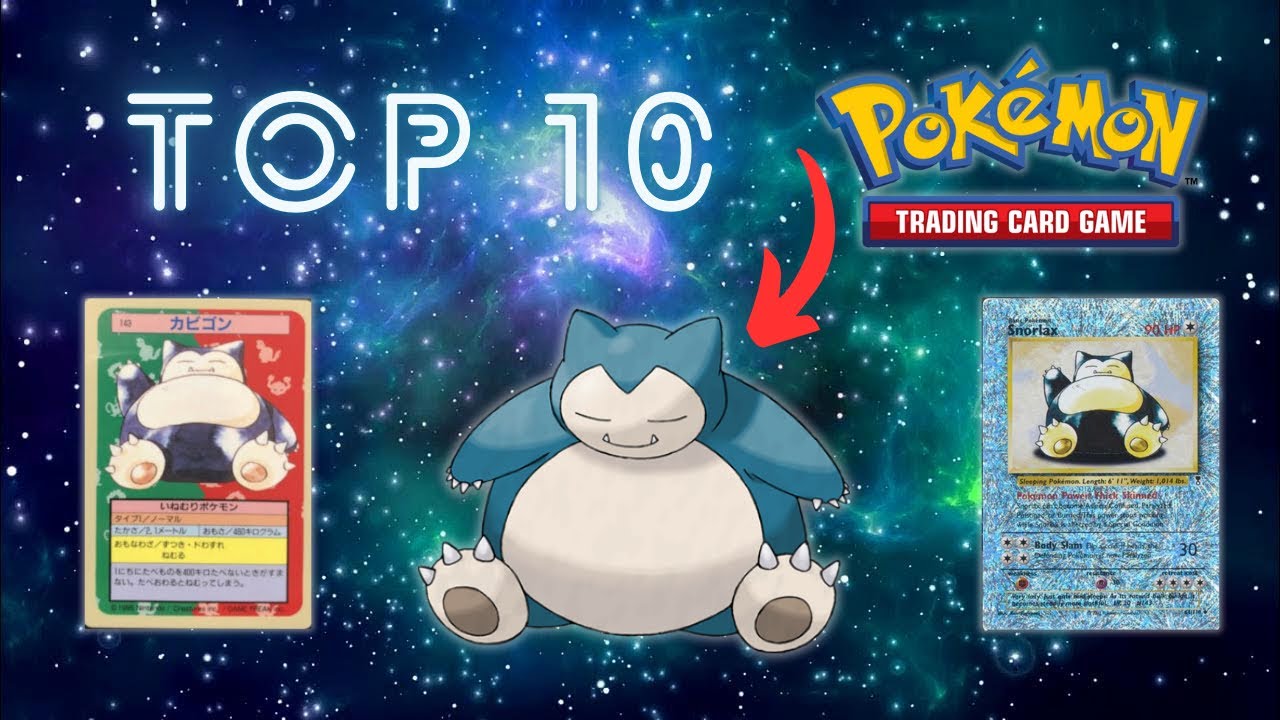 Top 10 EXPENSIVE Snorlax Pokemon Cards!