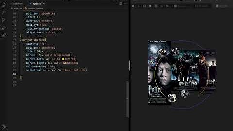 Animated Circular Harry Potter UI Design using CSS & Vanilla Javascript | Radial Series Section