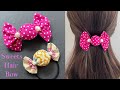 So sweet diy fabric candy hair bow hair clips   how to make fabric bow  sweets bow hair tie 