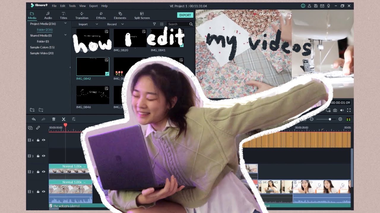 ⁣how i edit my videos on Windows (aesthetic intro, fonts, animation, app recommendation)