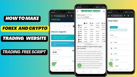 Make Trading Investment Website With Admin Panel || Crypto And Forex Trading Website Free Php Script