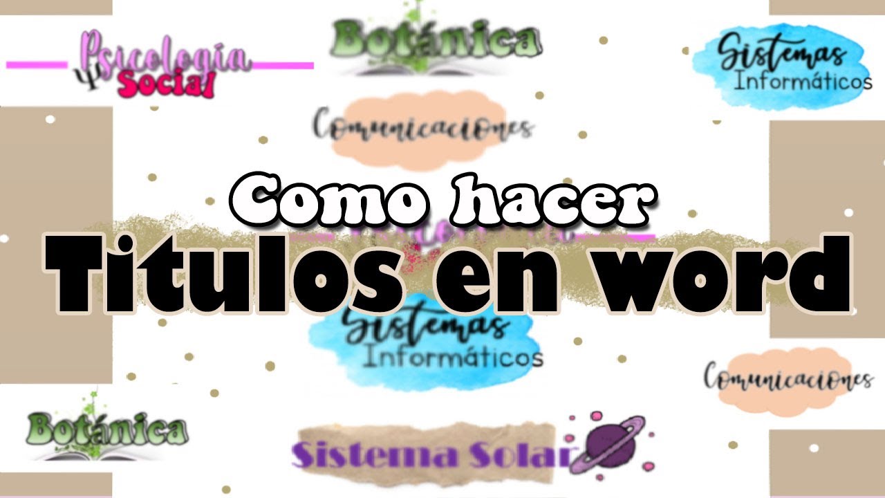 como hacer TITULOS BONITOS en WORD - thptnganamst.edu.vn