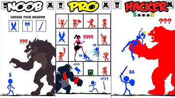 Stick Battle Endless War - NOOB vs PRO vs HACKER