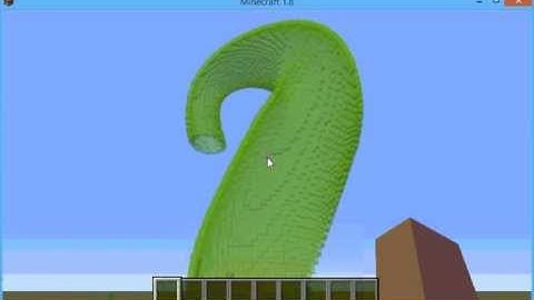 Klein bottle in Minecraft + Raspberry Jam Mod with python script