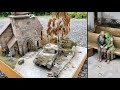 WW2 Panther Defensive Battle Church Diorama scale 1:35 / Deutscher Abwehrkampf Kirche mit Panther