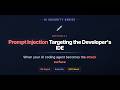 AI Security 2.7: Prompt Injection in Your IDE - When Your AI Coding Agent Becomes the Attack Surface