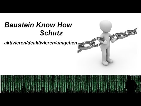 SPS Tutorial Deutsch - Baustein Know How Schutz umgehen / aktivieren / deaktivieren