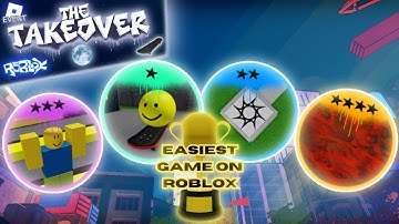 [EVENT] Roblox How To Get The Takeover Badges In Easiest Game Ever🛹
