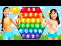 Rachel and kaycee learning summer alphabet  rachel wonderland