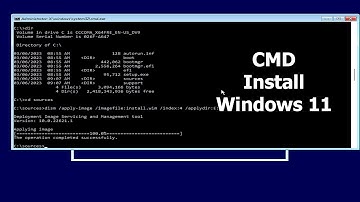 CMD : How to install Windows 11 using command prompt