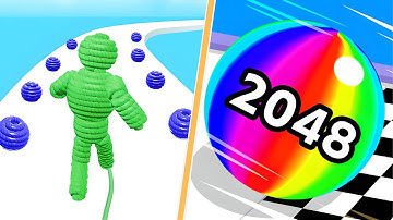 Rope-Man Run | Ball Run 2048 Gameplay Android iOS Max Level 4K Nr 38