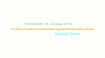 The future of coordinate transformation in geospatial open source software