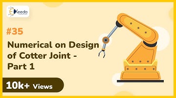 Numerical on Design of Cotter Joint - Part 1 - Design Against Static Loads