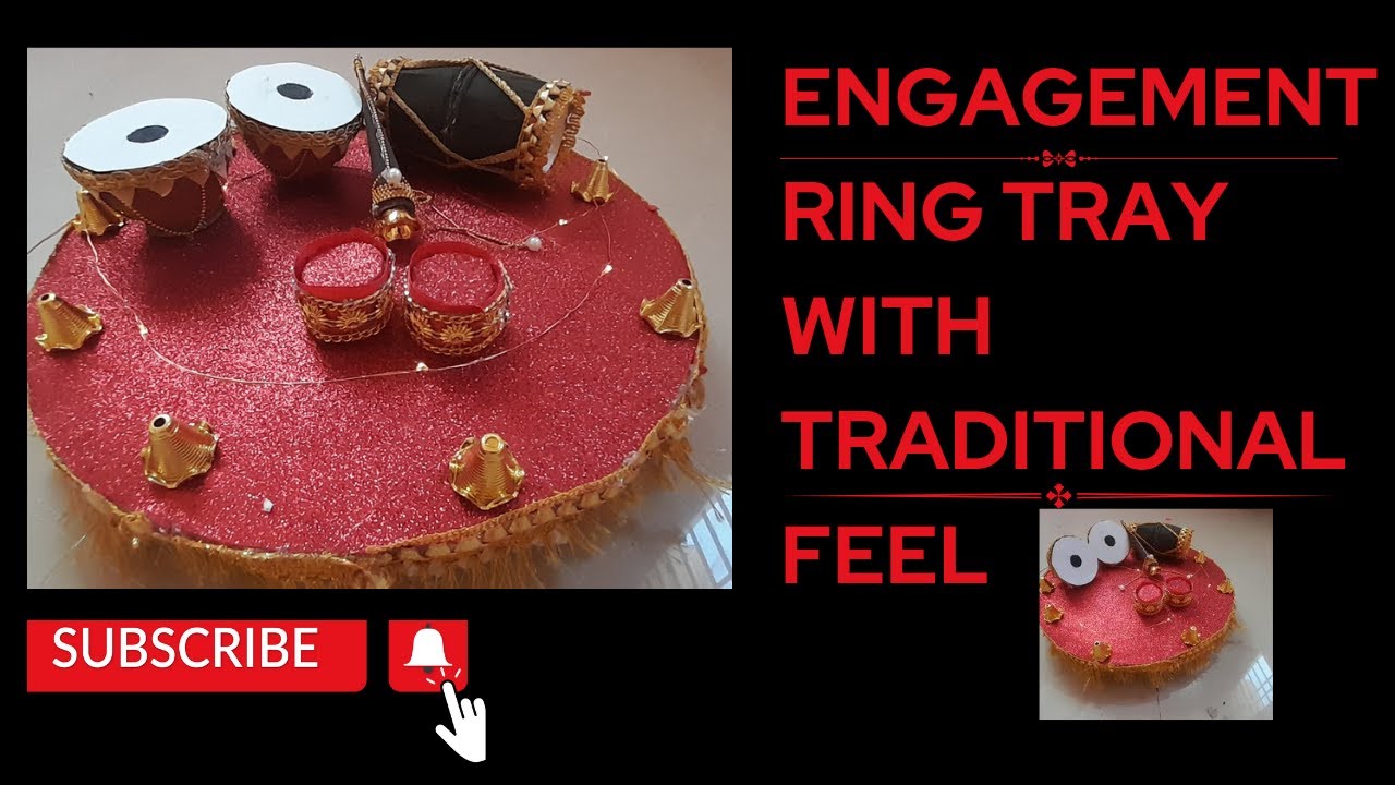 Buy Unique Palette Engagement Ring Platter/Ring Ceremony Plate with Ganesha  Idol/Ring Ceremony Decorative Thali/Ring Ceremony Tray Stylish Online at  Low Prices in India - Amazon.in