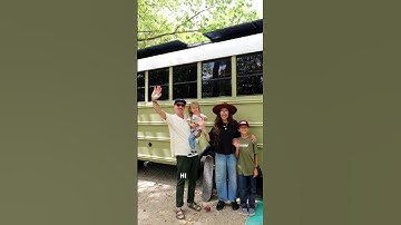 the kitchen in this skoolie is STUNNING 😮 #skoolie #skoolieconversion