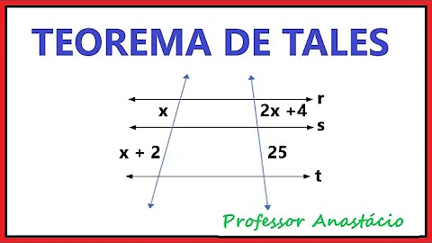Como fazer a conta do teorema de Tales?
