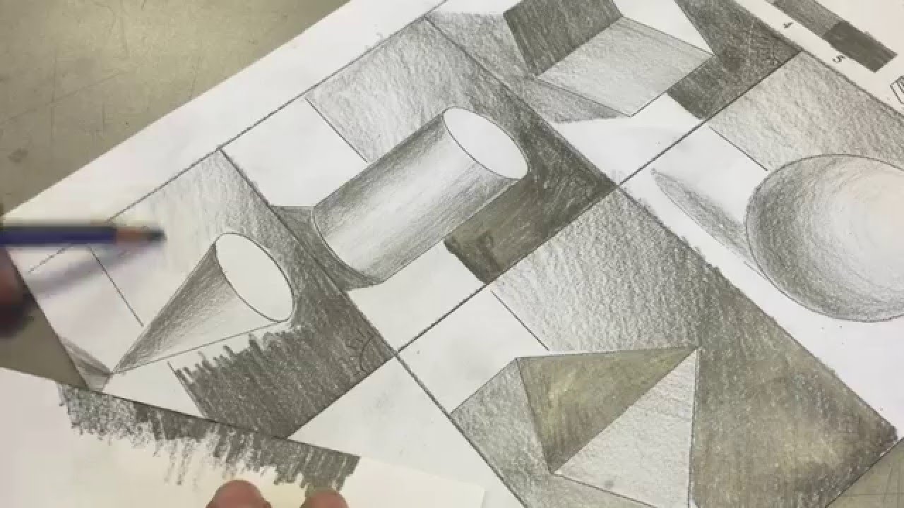 Pencil Shading Basic Forms Cone Part 7 YouTube