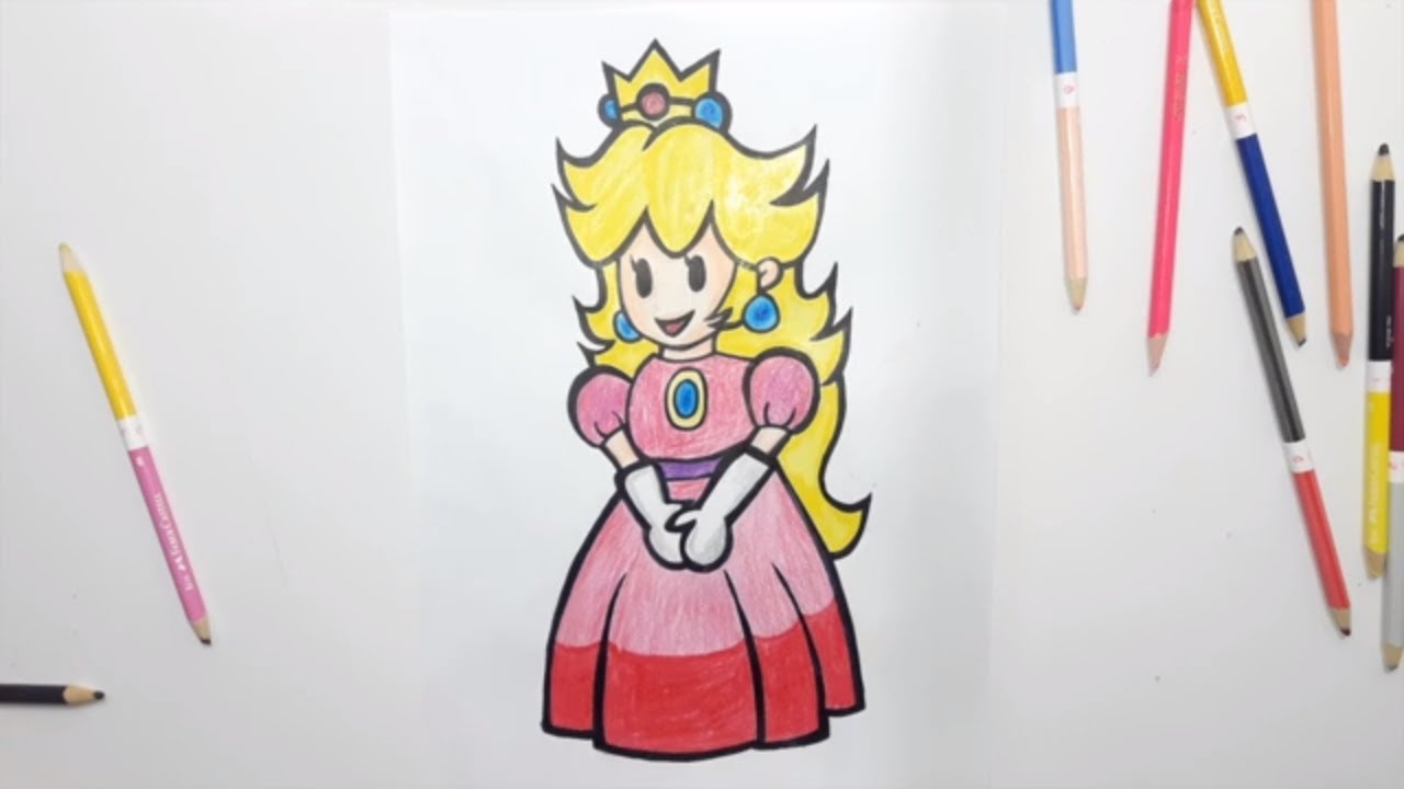 Como Desenhar Super Mario Bros Princesa Peach