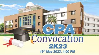 CONVOCATION 2K23, Live from CPA COLLEGE OF GLOBAL STUDIES PUTHANATHANI