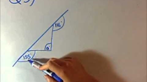 Angles in triangles and quadrilaterals (4 sides)