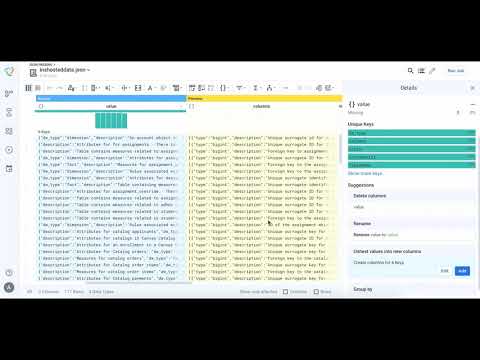 Trifacta JSON Parsing